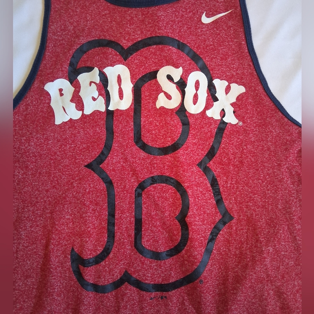 Nike- Red Heathered Muscle Tank. Size S. Genuine MLB Merch. - Picture 3 of 9